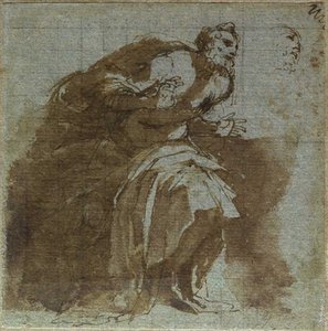 Astonished Senile Figure (detail)